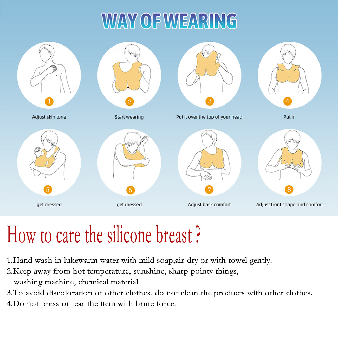 Silicone Breast Forms+Silicone Fake vagina Panties For Transgender Crossdresse