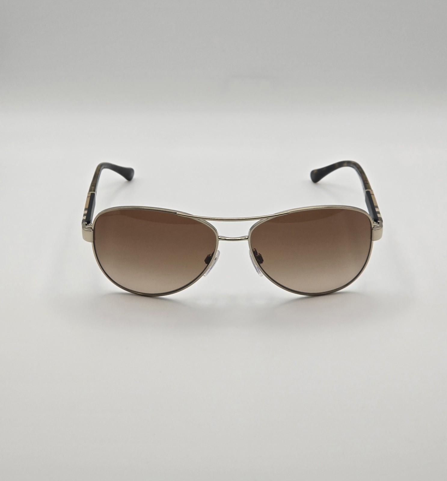 Burberry BE3080 1145/13 Light Gold /Brown Gradient Lenses 59mm Sunglasses