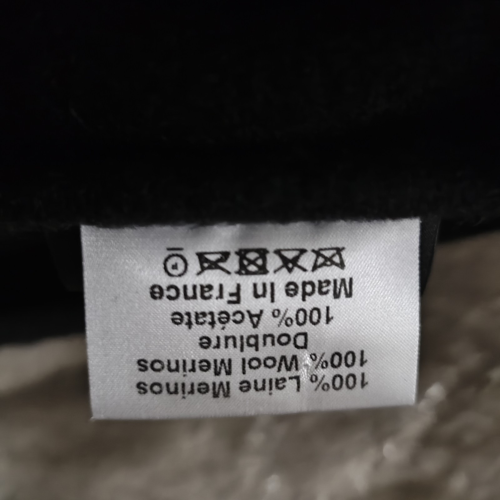 Heritage par Laulhère Authentic French 100% Wool Beret Black 10.5 Inches France