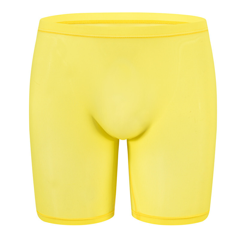 Men Trunks Underwear Boxer Briefs Ice Silk Seamless Sexy Shorts Long Underpants❤