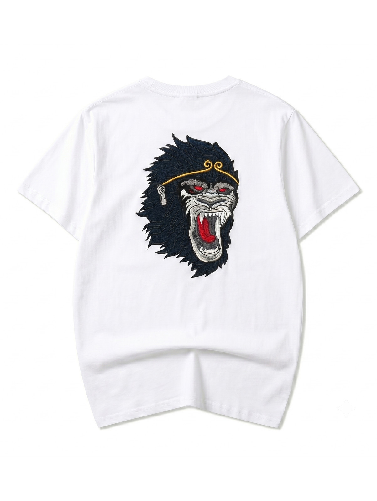 Niepce Men’s Raging Monkey Embroidery Tee Japanese Streetwear T-Shirt