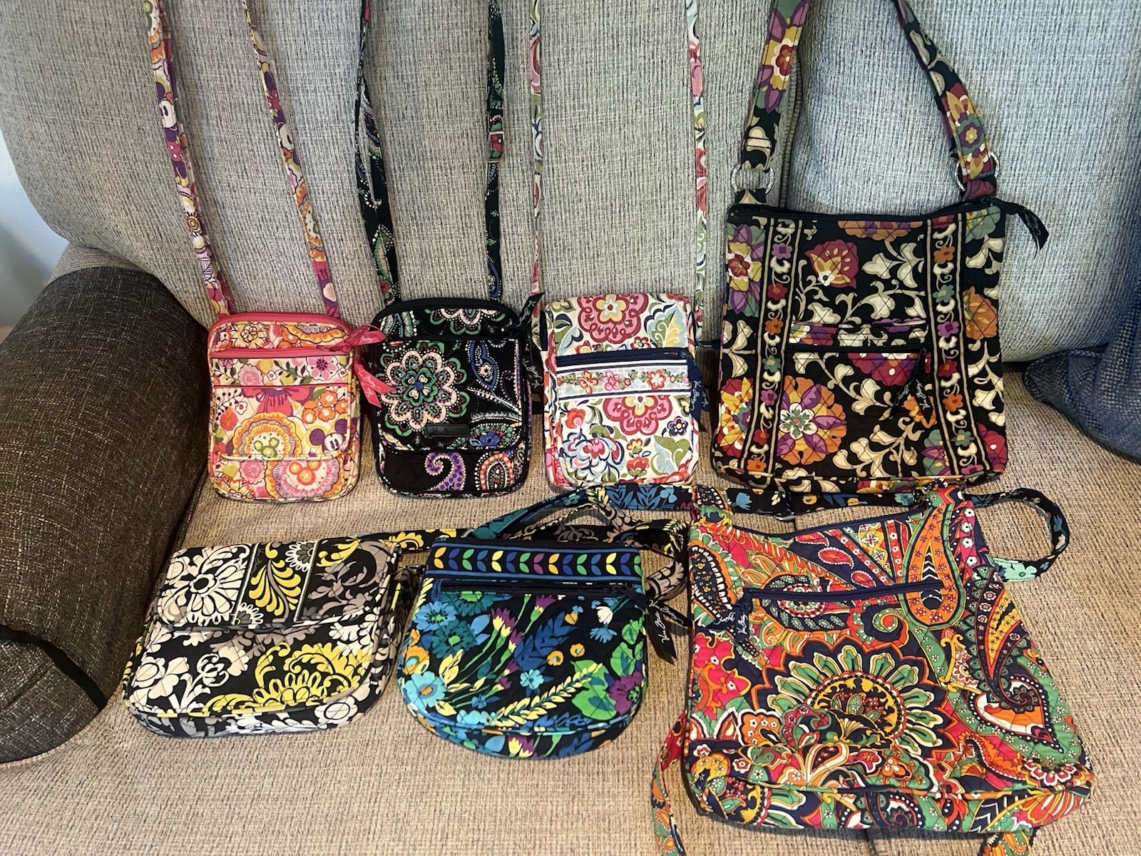Vera Bradley Quilted Bag Collection Retired Patterns And RARE Lot Of 12