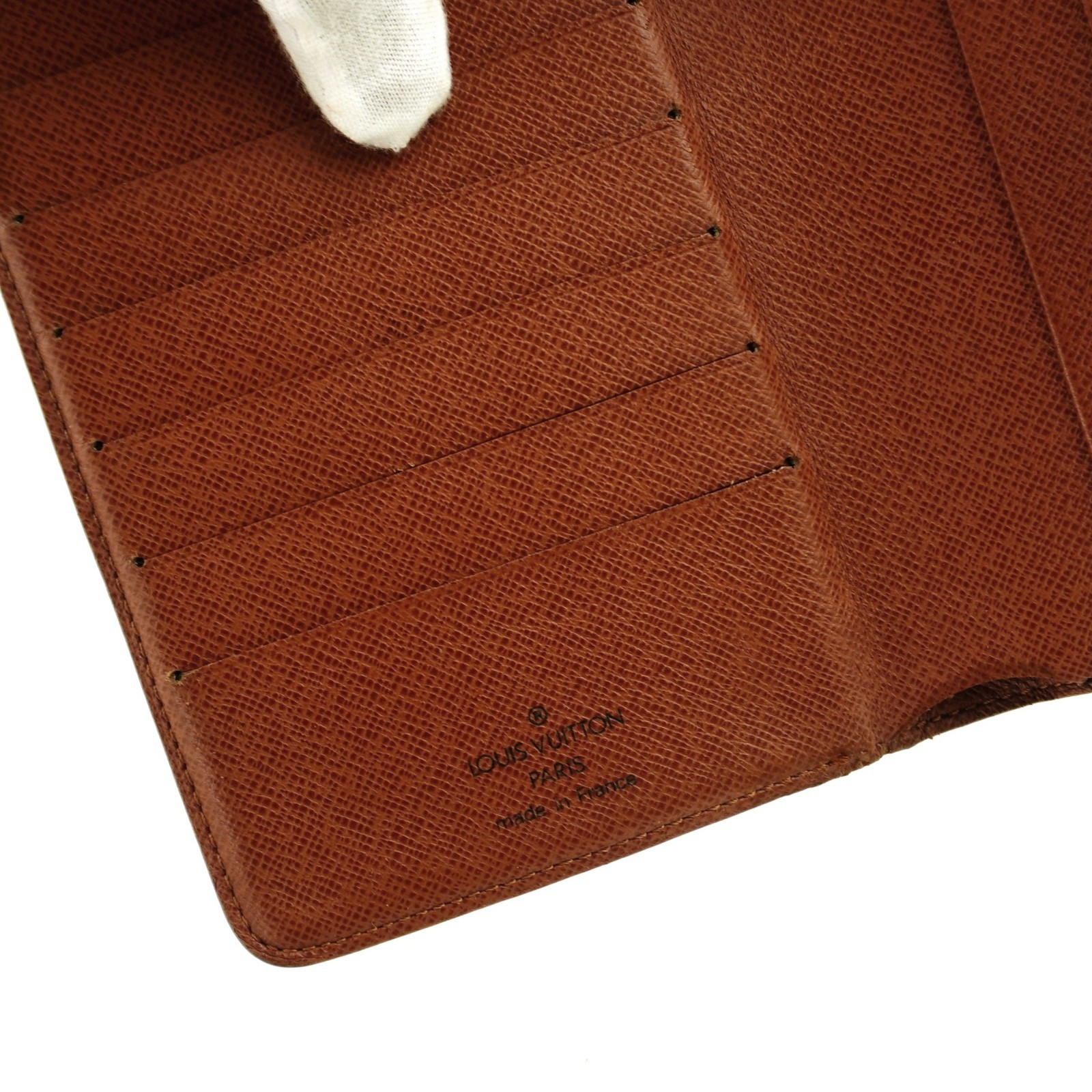 Authentic LOUIS VUITTON LV Monogram Canvas Leather Zippy Passport Clutch Wallet