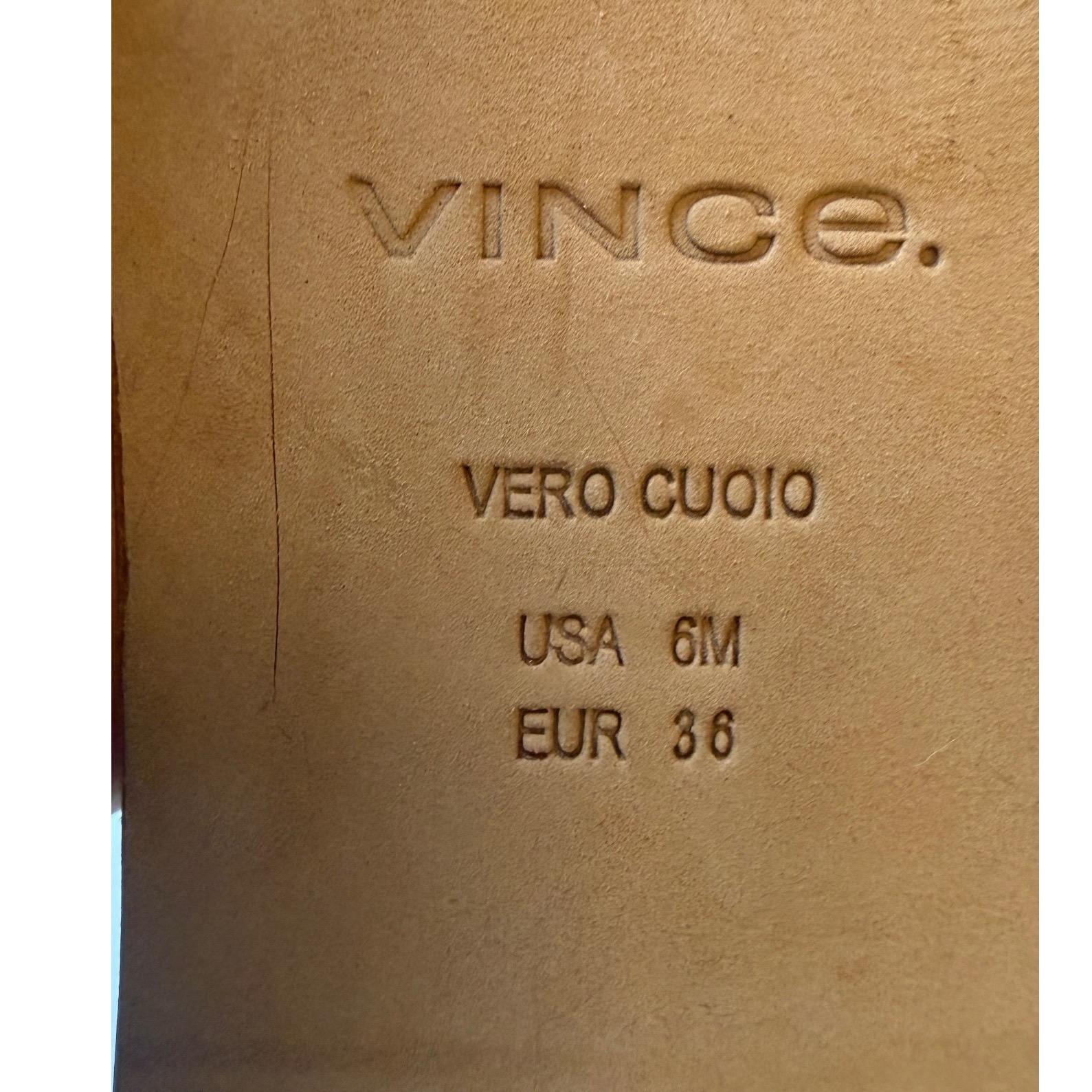 Vince Womens Leah Square Toe Leather Ballet Flats Beige Nude 6 US EUR 36