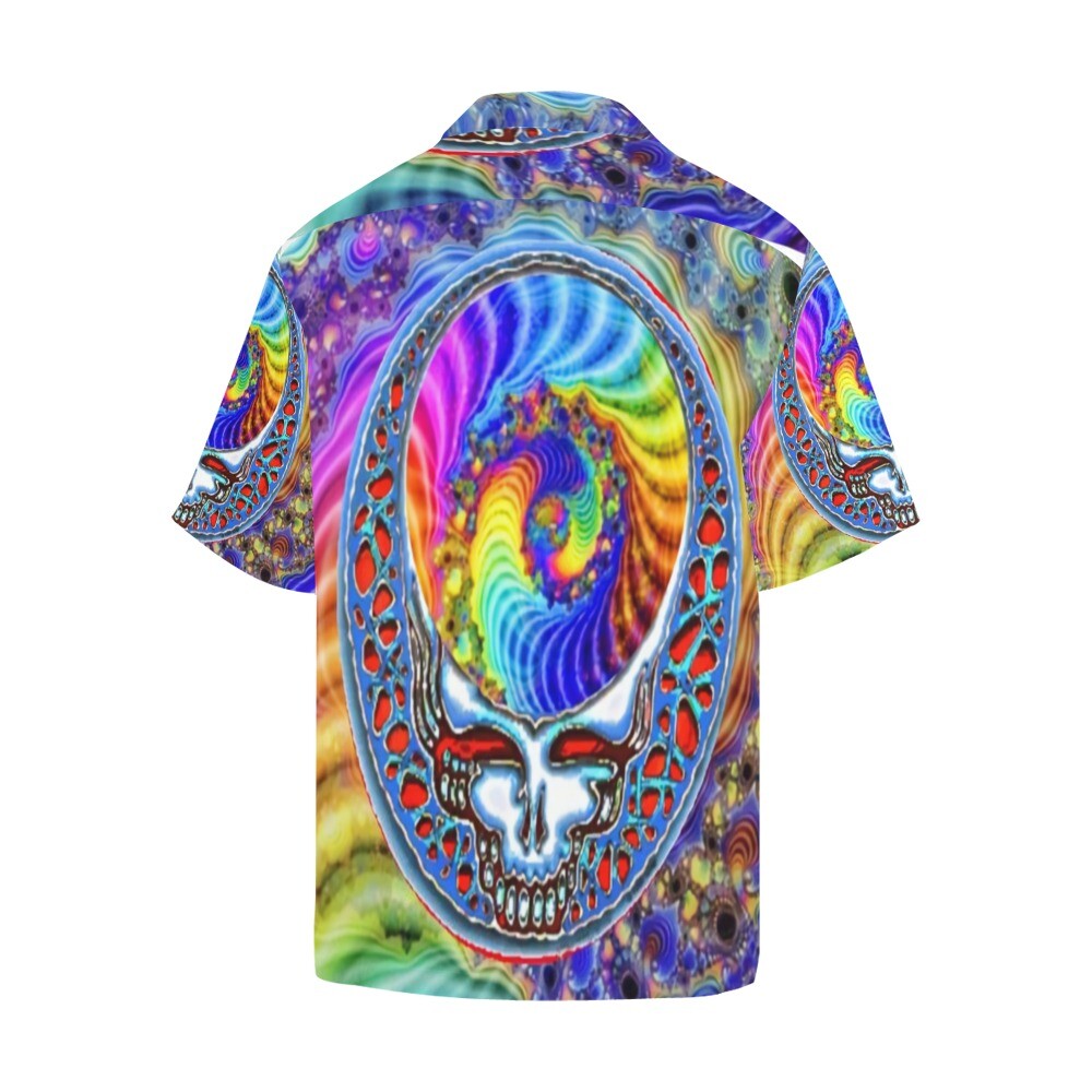 Hawaiian Button Shirt. Grateful Dead Psychedelic 70’s Music