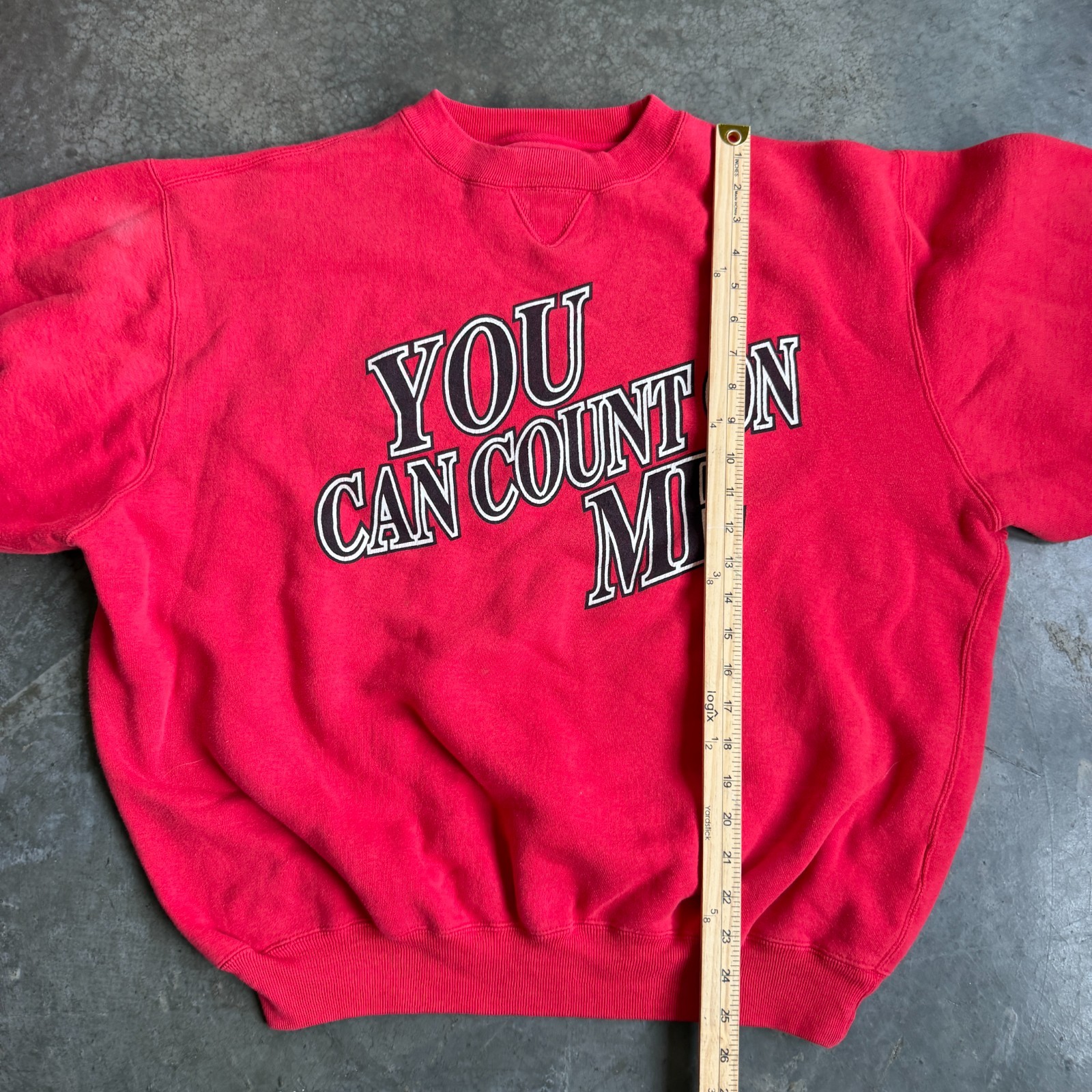 Vintage 90s ‘You Can Count on Me’ Graphic Sweatshirt Heavyweight Logo 7 Mens XL