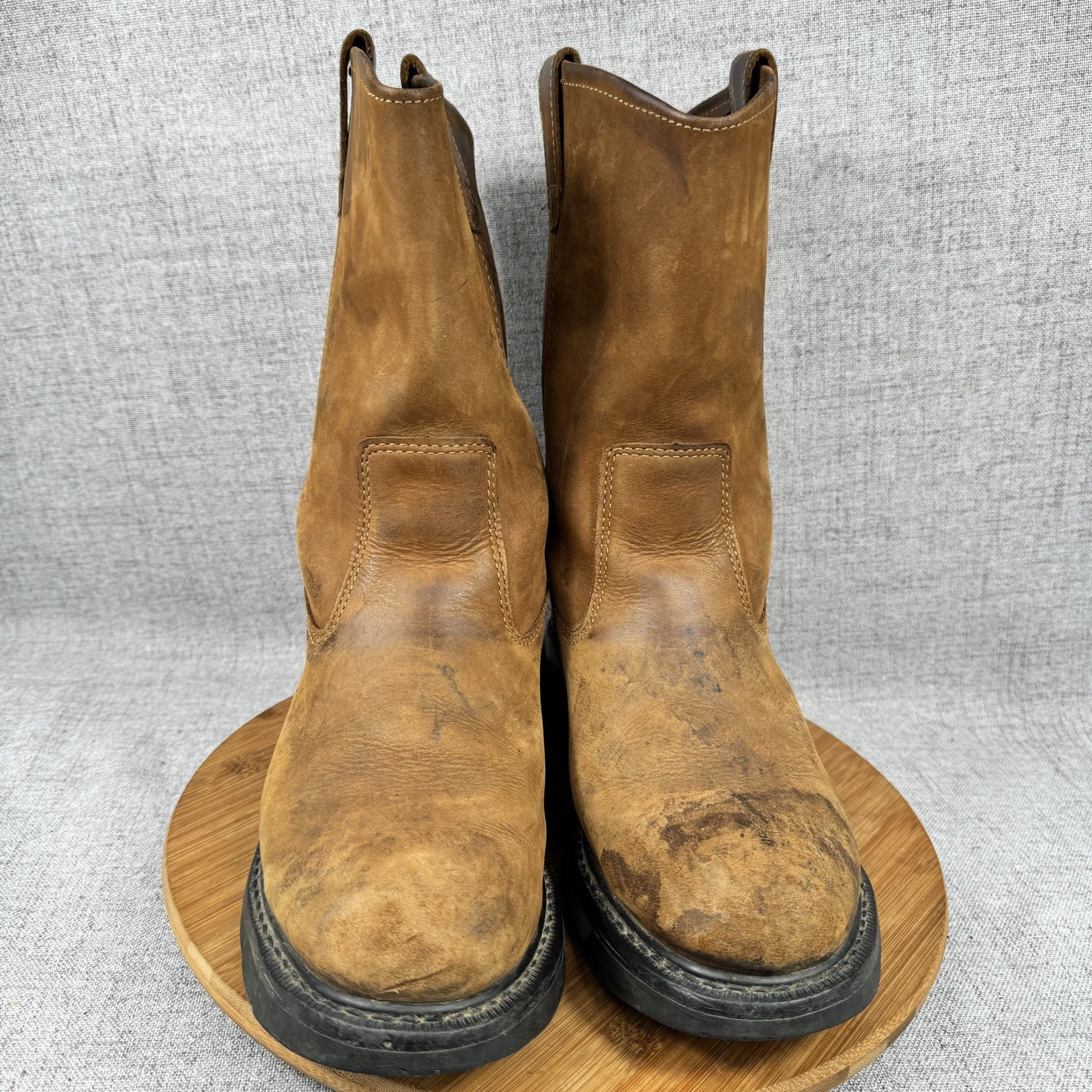 Wolverine Boots Mens 12 M Wellington DD Work Leather Soft Toe Goodyear Welted