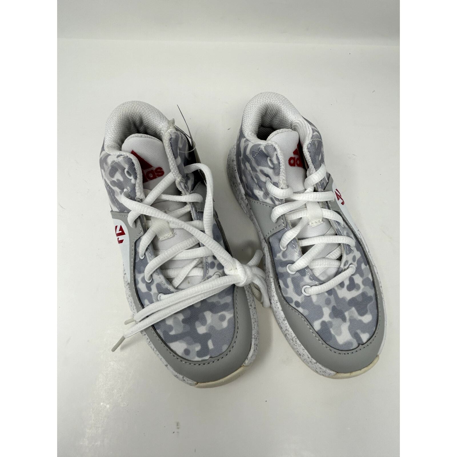 Adidas Little Kids White Grey J Wall 2 J Basketball Lifestyle Shoe Size 11 K