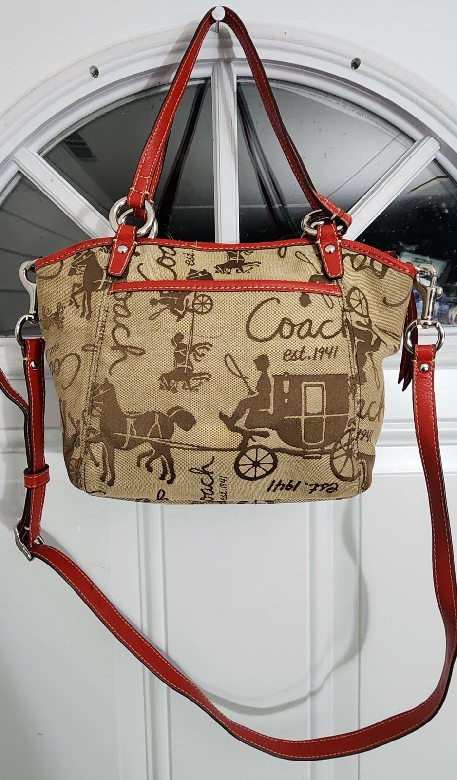 Coach Leah Small Crossbody F14855 Convertible Shoulder Handbag Purse Satchel