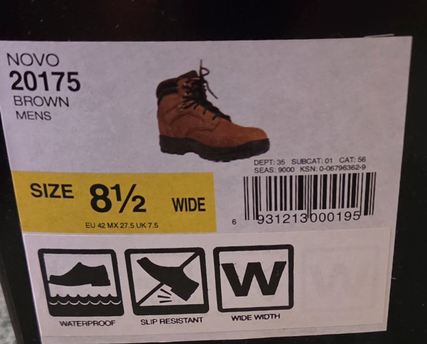 Craftsman Men’s Work Boots 8.5 W Wheat Leather Soft Toe NIB Vintage 2015 20175