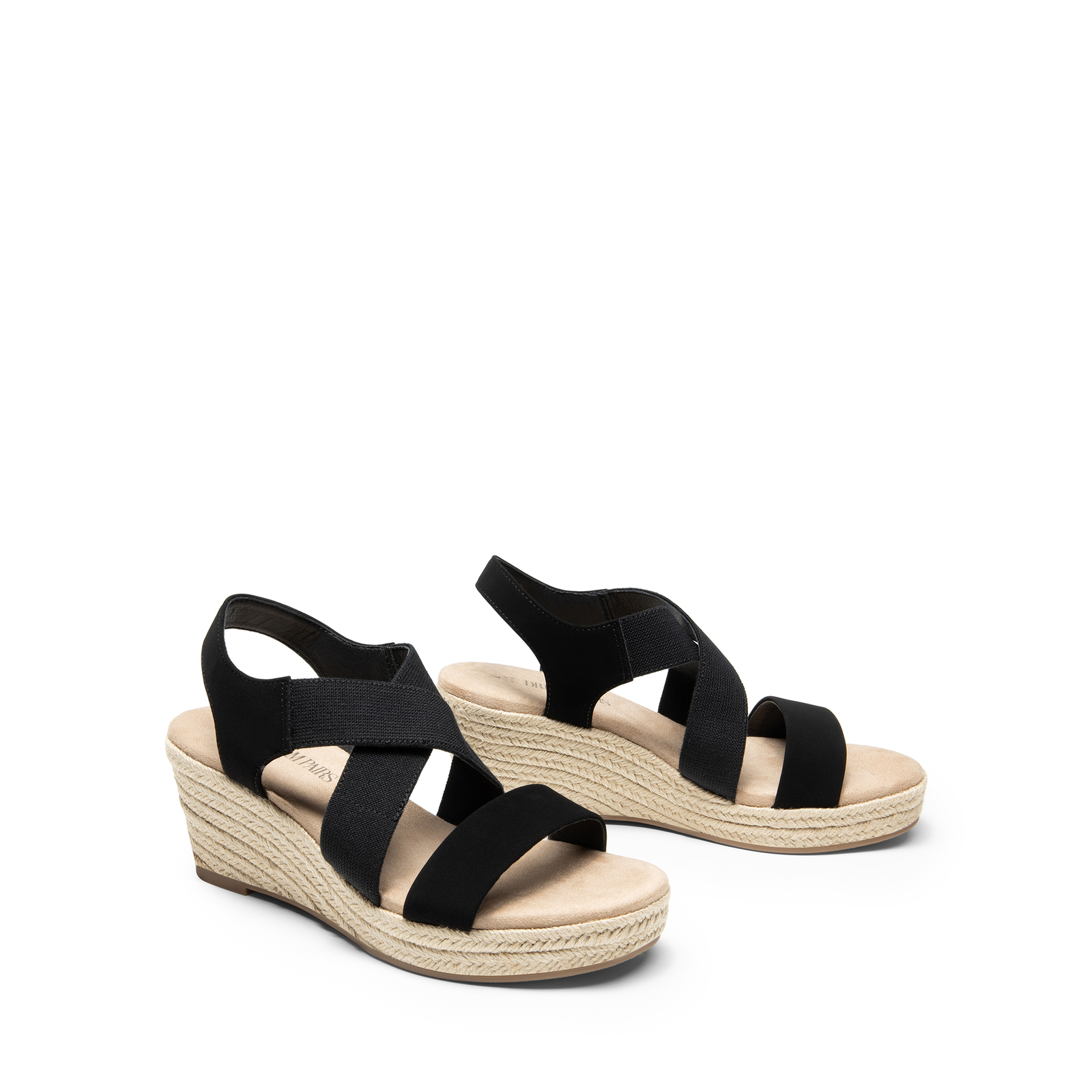 Women Platform Espadrilles Wedge Sandals Elastic Ankle Strap Open Toe Sandals