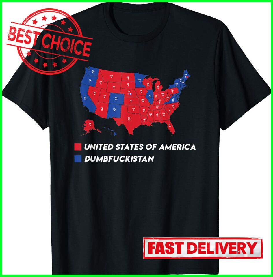 Election Map 2024 United States Of America Dumbfuckistan T-Shirt
