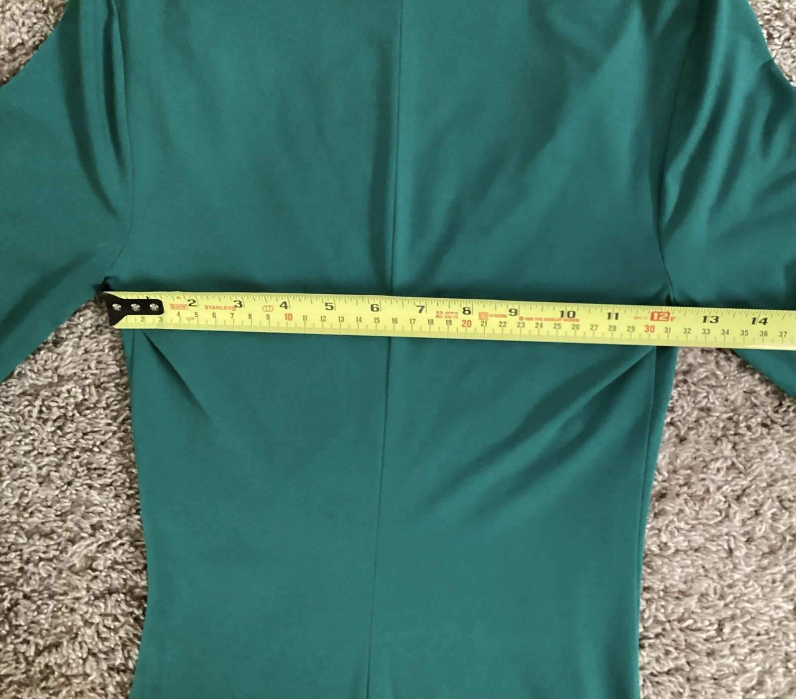 BCBGeneration Green Ruffled Mini Dress Size XXS 3/4 Sleeves