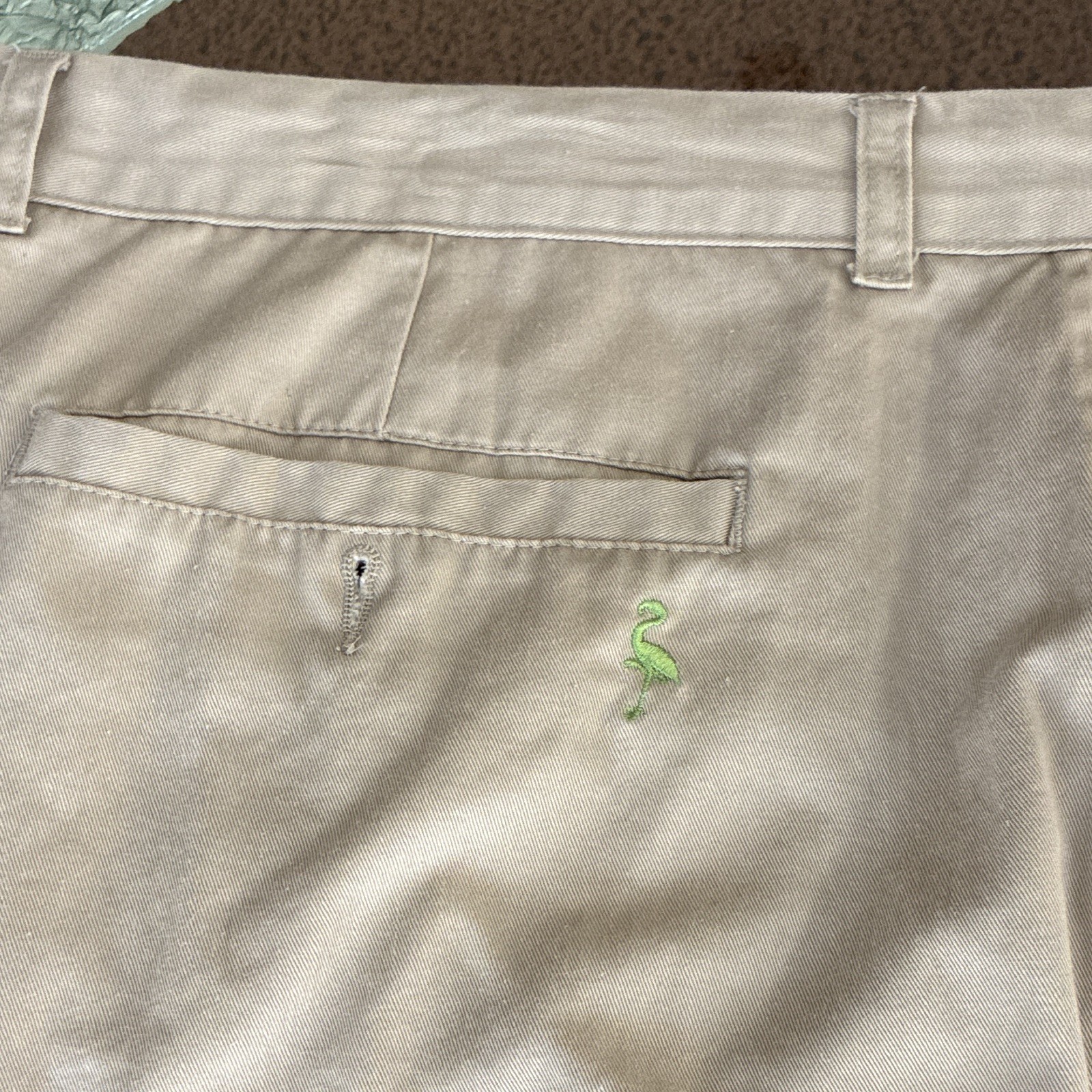 TailorByrd Men’s Beige Chino Shorts Flat Front Regular Fit Pockets 2 for 1