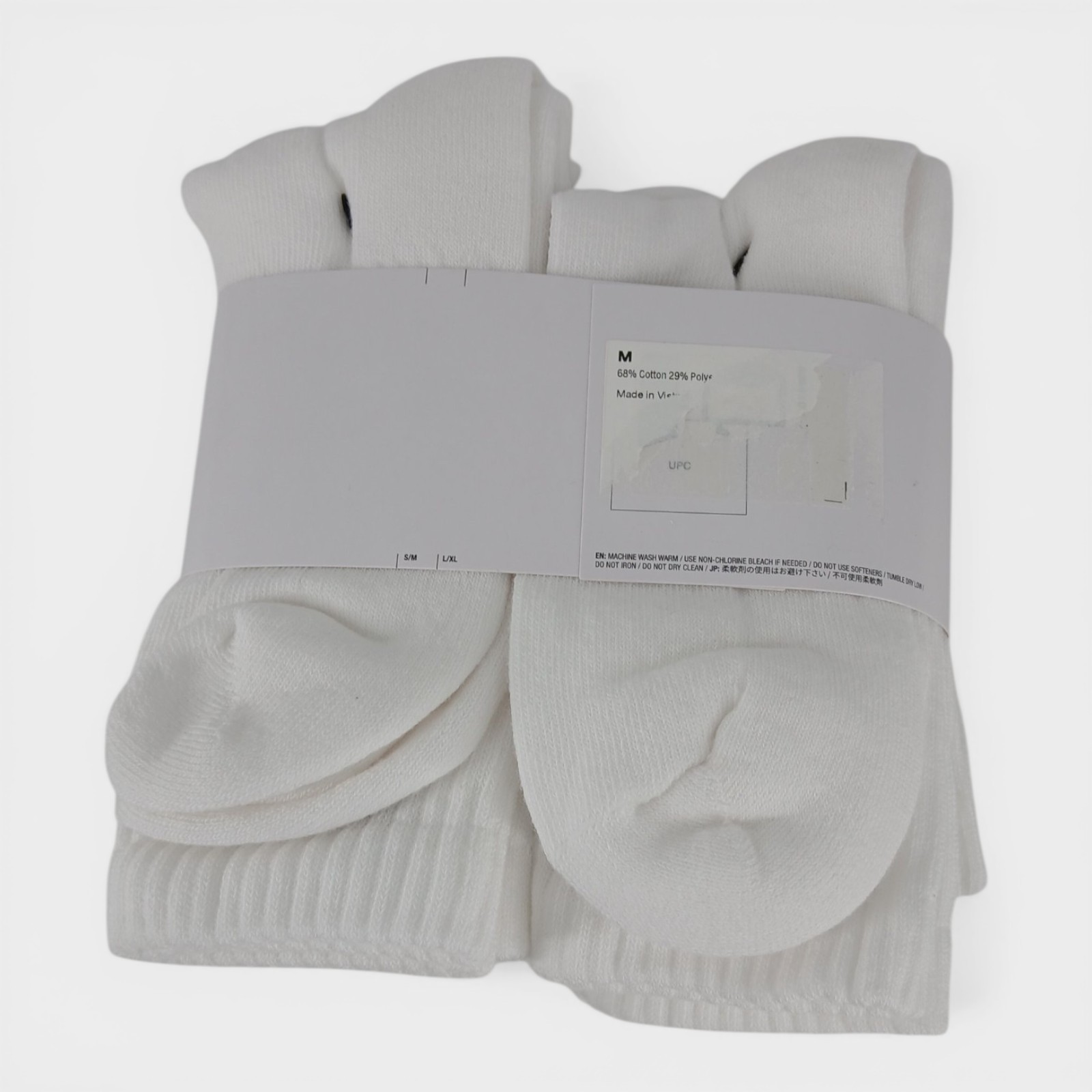 Nike Unisex Everyday Cushioned Training Crew Socks Size Medium (3 Pairs)