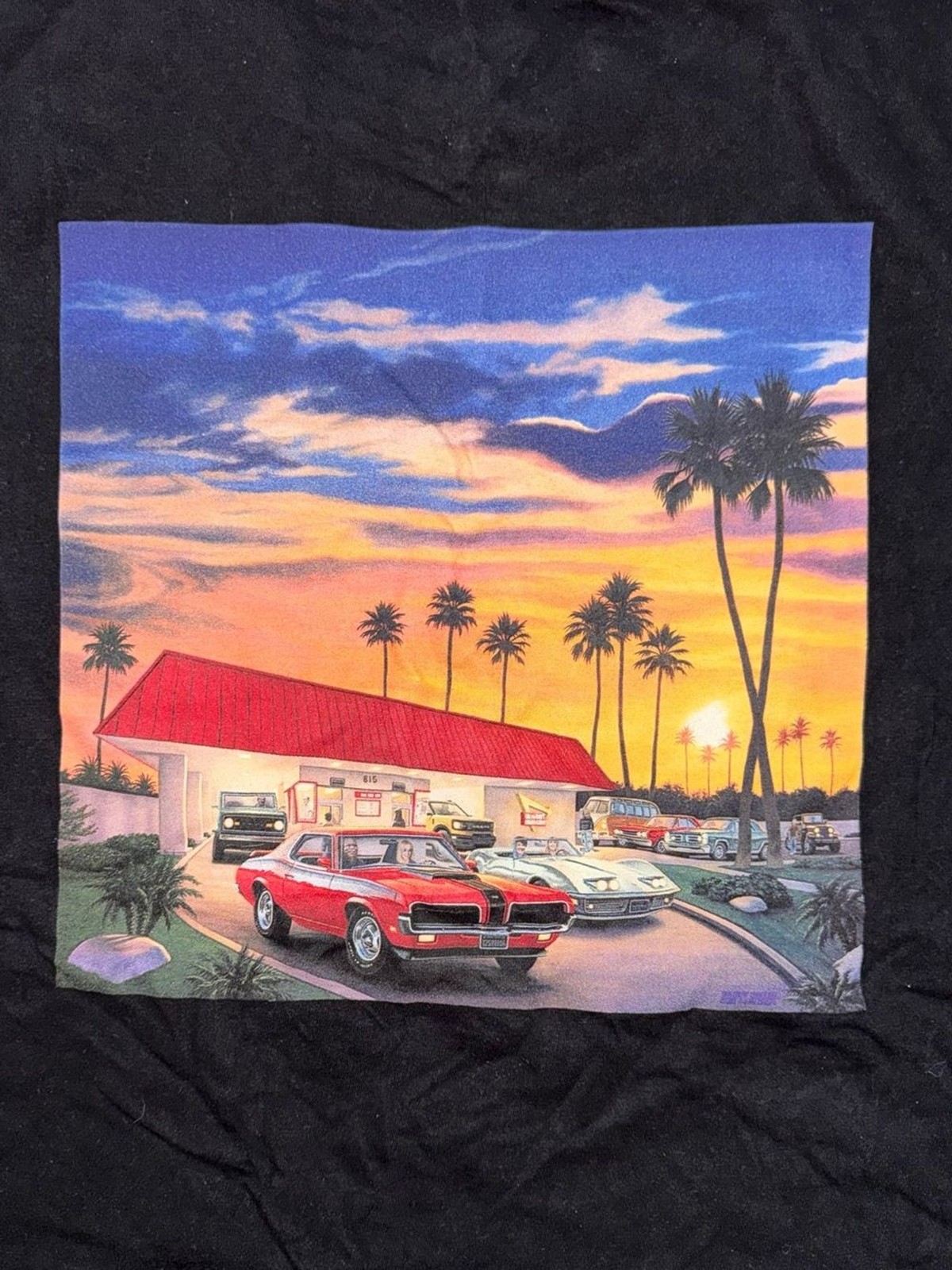 IN-N-OUT Black Short Sleeve Logo Tee