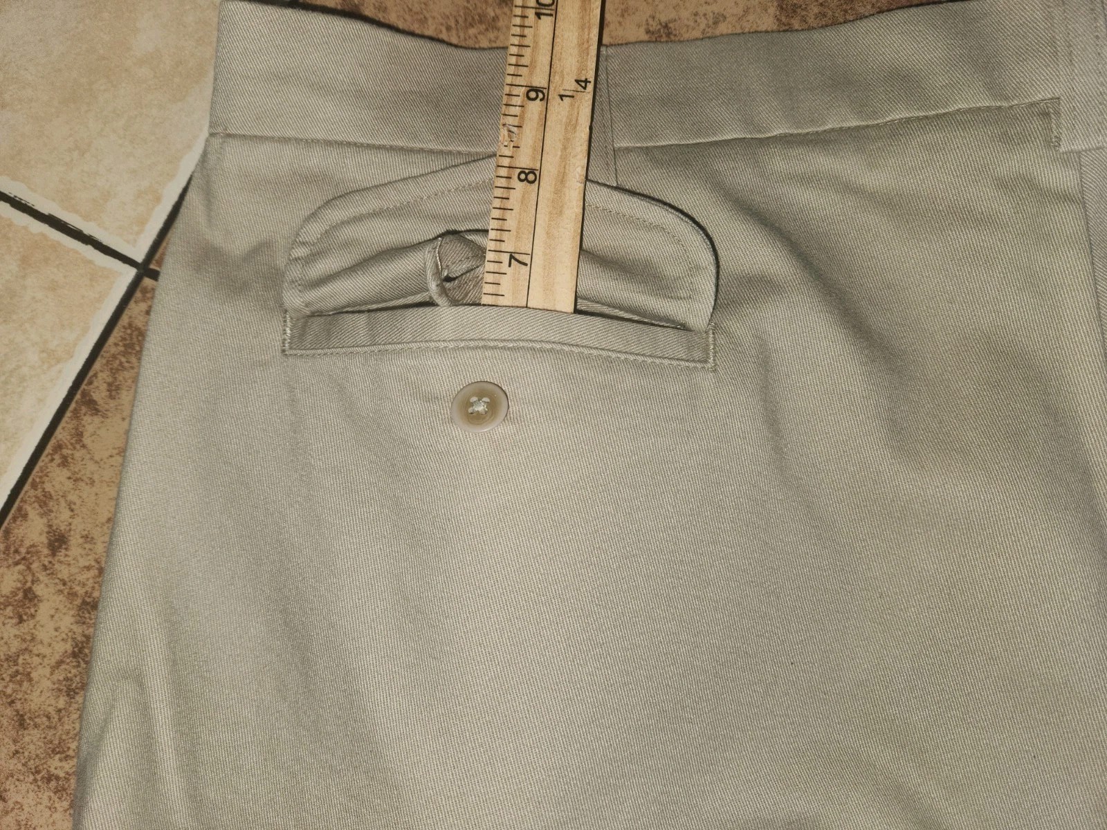 Savane Motion Men’s 42W X 30L Tan Khaki Mink Flat Front 100% Cotton NWT