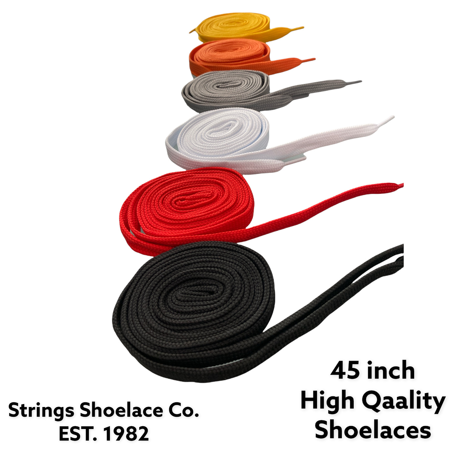 Strings 3/4″ Extra Wide Thick Fat For Sneakers, Boots, & Shoes 45″ TUBULAR Laces