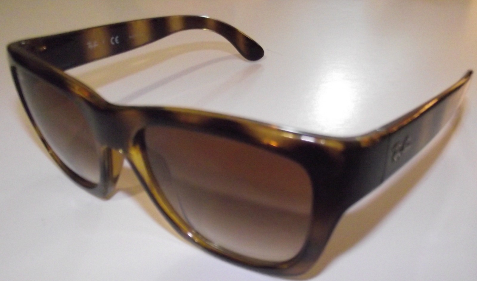 Ray-Ban RB4194 710/85 Polished Light Havana/Brown Rectangle Sunglasses 53-17-140