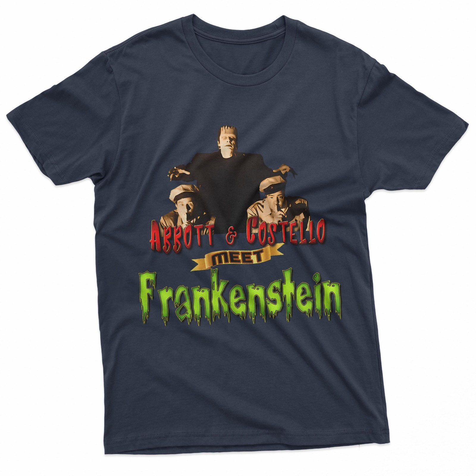 Abbott And Costello Meet Frankenstein Classic Horror Comedy T-Shirt