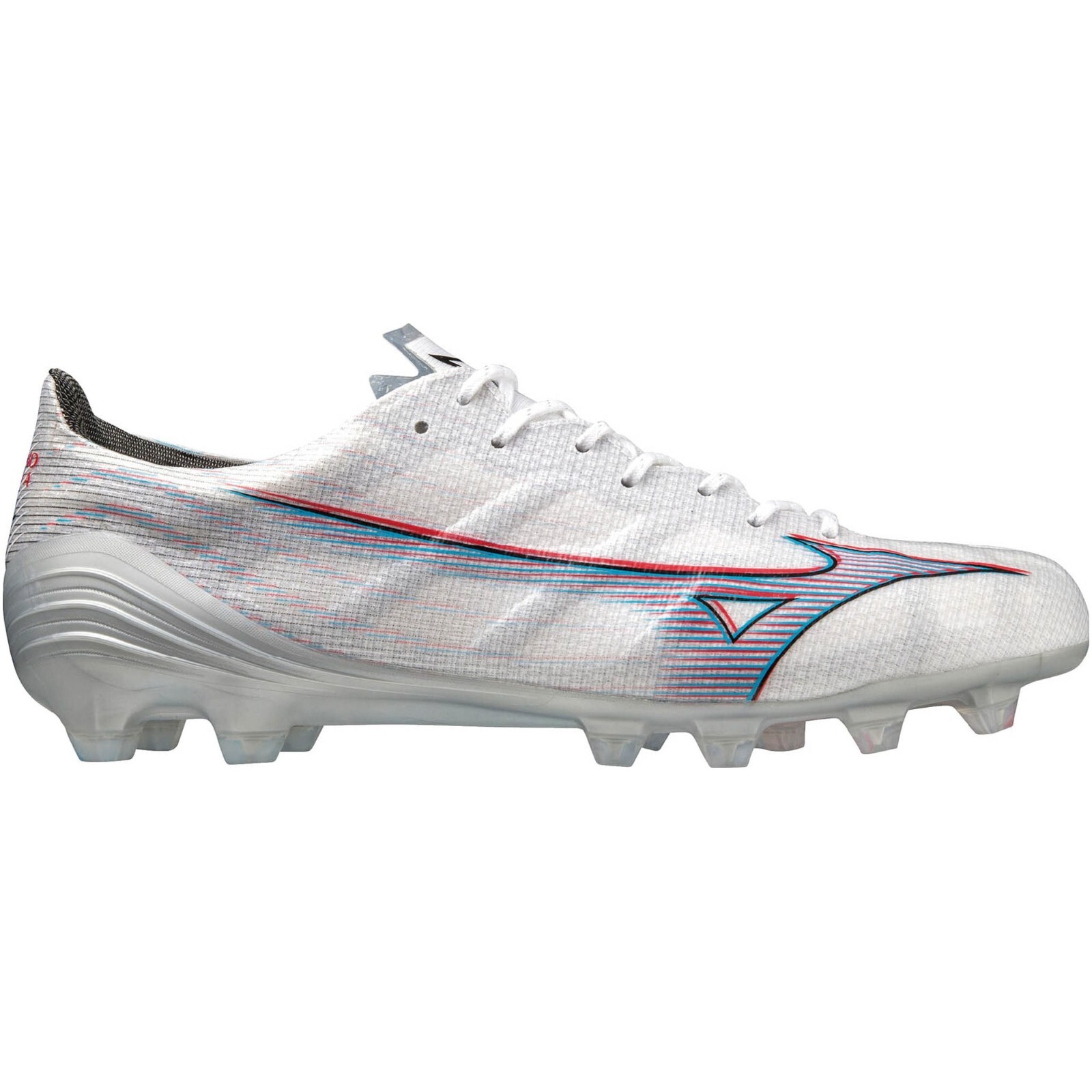 MIZUNO ALPHA ELITE P1GA2362 09 White Ignition Red Blue Men Soccer Cleats Shoes