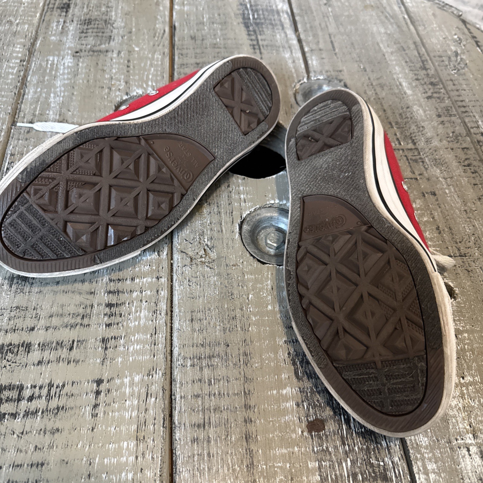 UNISEX CONVERSE ALL STAR CANVAS SNEAKERS/SHOES-MEN 5/WOMEN 7-Red