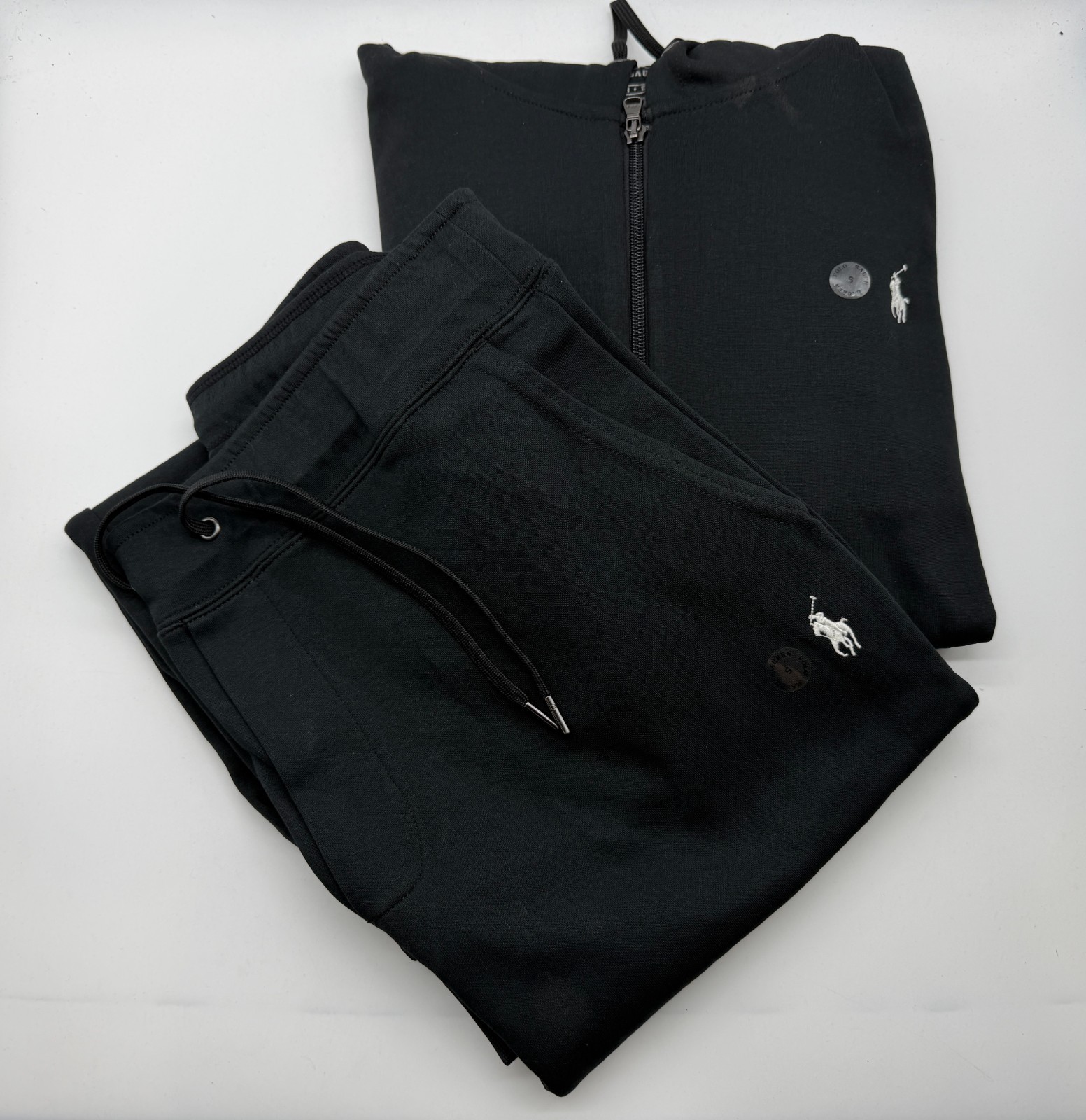 NEW Polo Ralph Lauren Double-Knit Full-Zip Hoodie and Jogger Pant Set Sz S-XL
