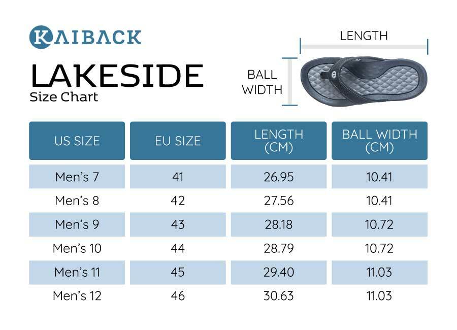 Men’s Kaiback Lakeside Sandal – Outdoor Sport Flip Flop Tough Tread Arch Support