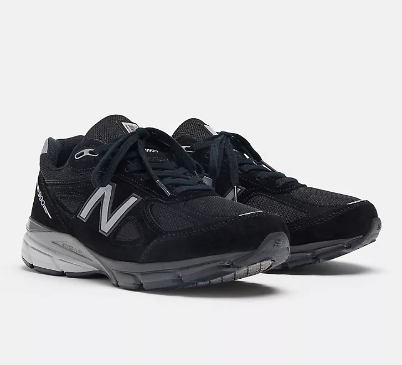 New Balance 990v4 Made in USA Black Silver U990BL4 Mens Size 10.5⁠