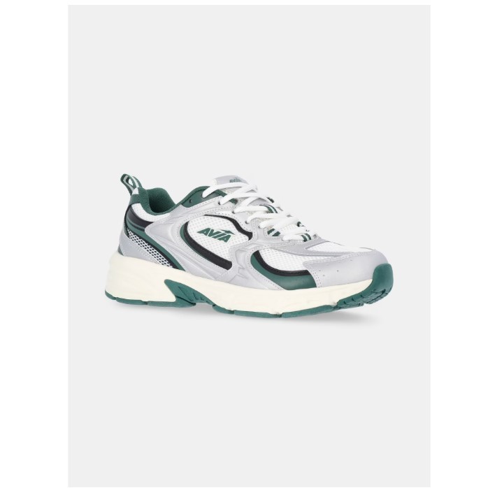Avia 5000 Men’s Athletic Running Walking Shoes, Lace Up Sneakers, White Green