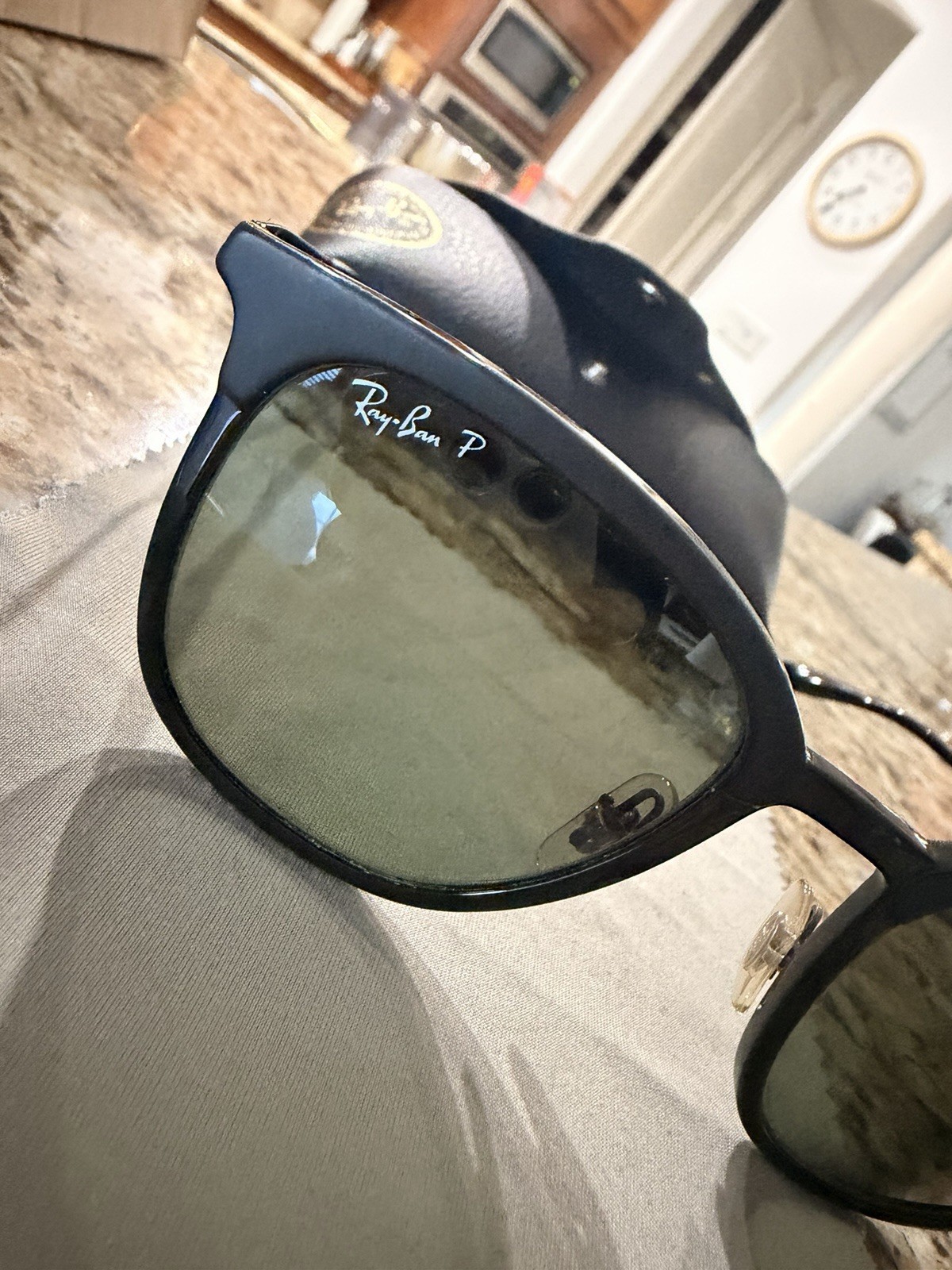 Ray-Ban RB 4274 Square Polarized Sunglasses Black Frame