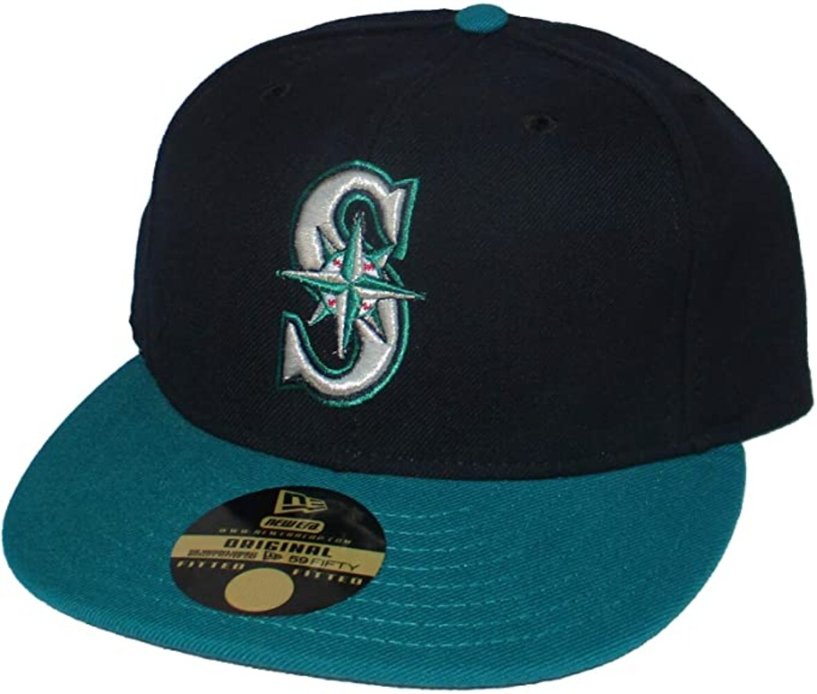 New Era Seattle Mariners Vintage 90’s 100% Wool Fitted 7 3/4 Hat Cap – Brand New