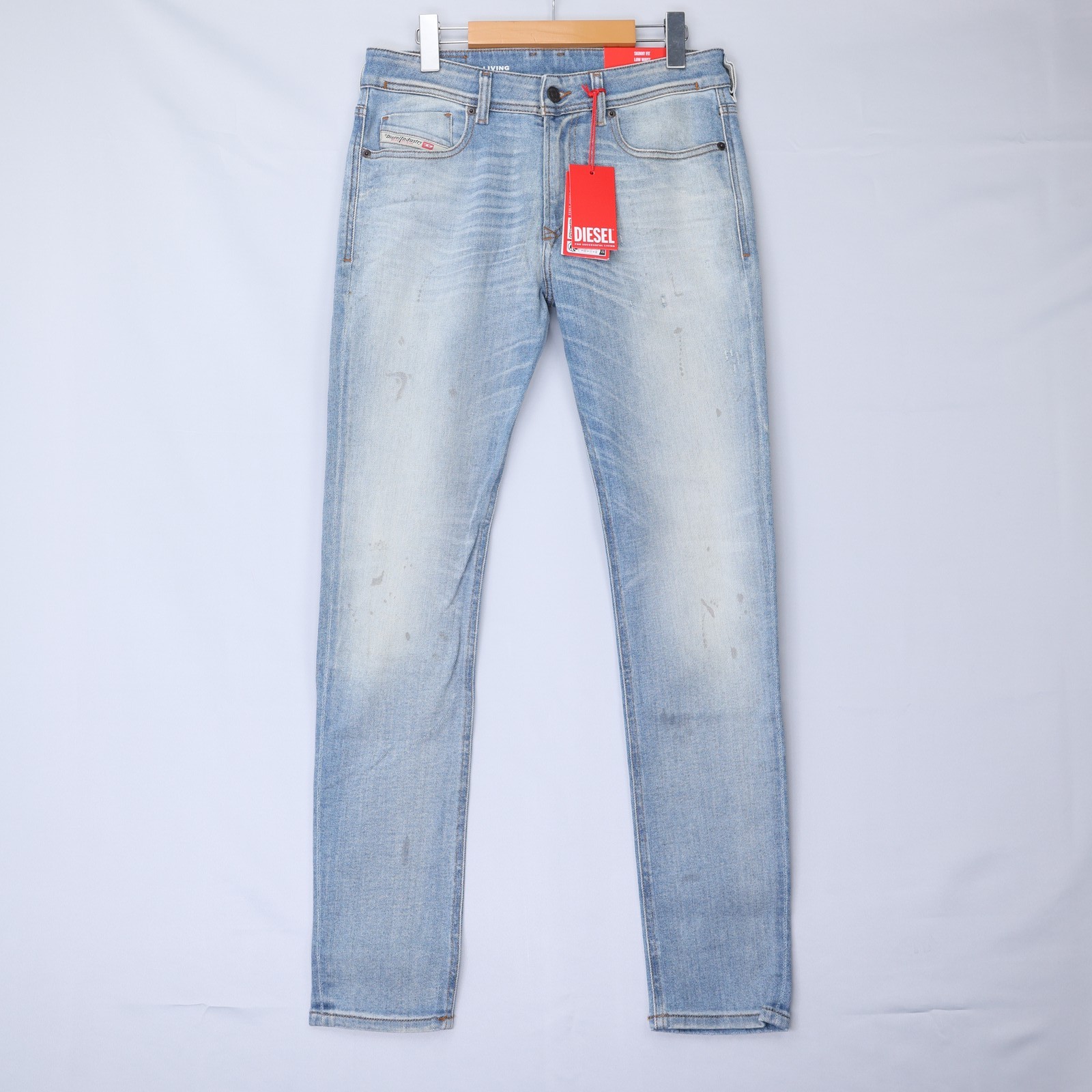 Diesel Mens Jeans 1979 Sleenker Trousers Skinny Low Rise Denim Blue Size NWT