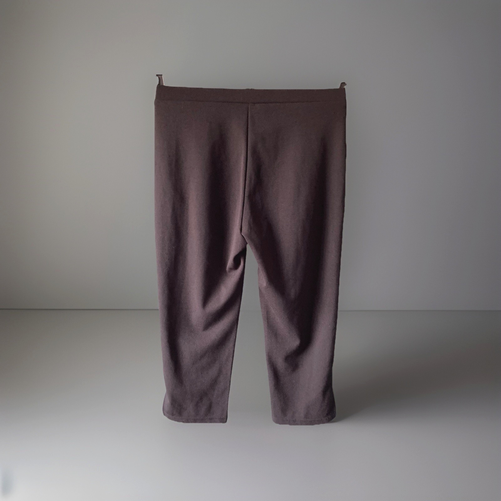 Ladies Black Cropped Trousers Easy Care Comfort Fit Size XL 14-16 BNIB