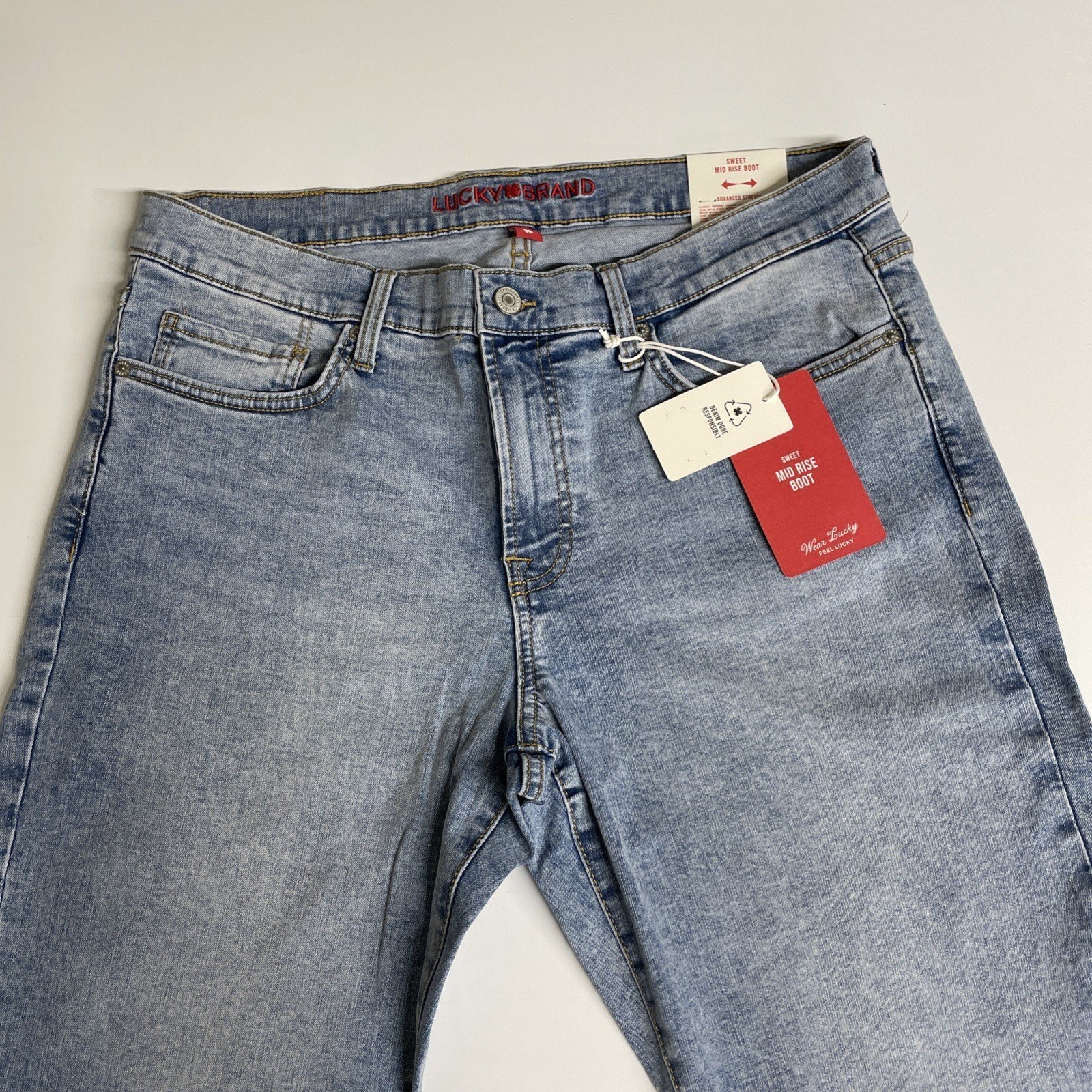 Lucky Brand Sweet Mid Rise Boot Stretch Jeans Women’s 14/32 Ankle