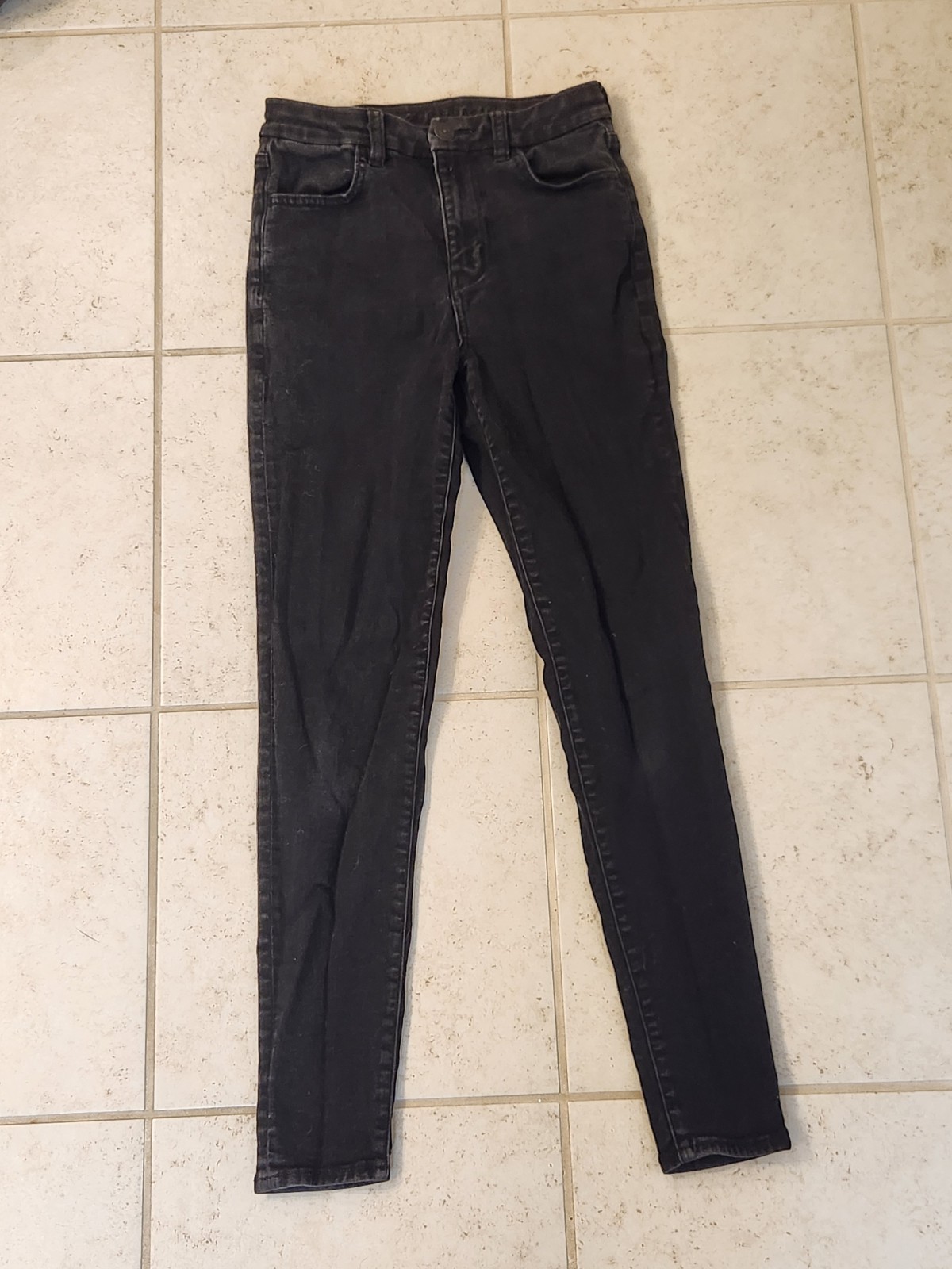 American Eagle Black Jeans Skinny High Rise Super Stretch Size 6 #G880