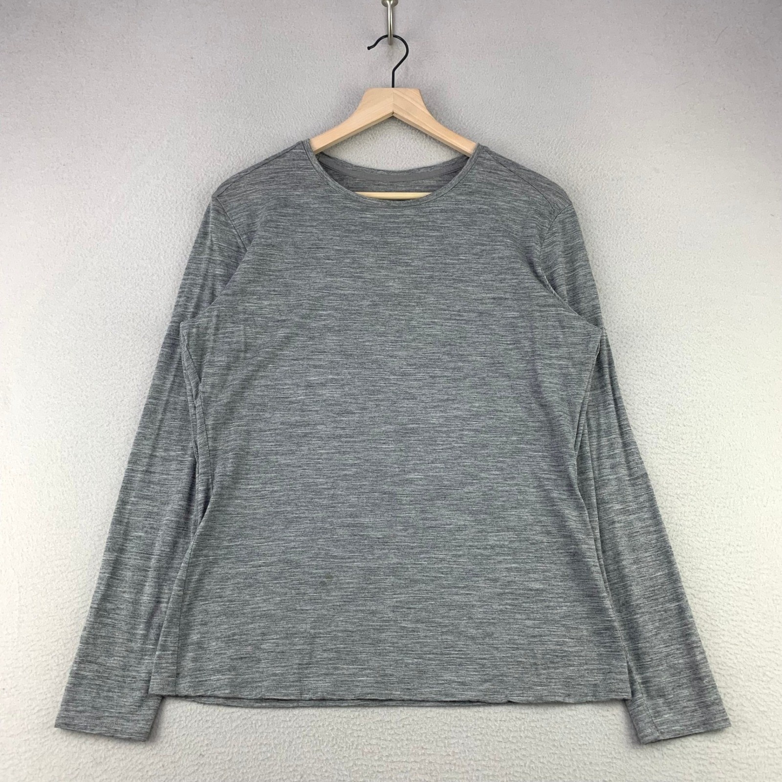 Seg’ments Merino Wool Baselayer Top Women XL Gray Long Sleeve Performance Shirt