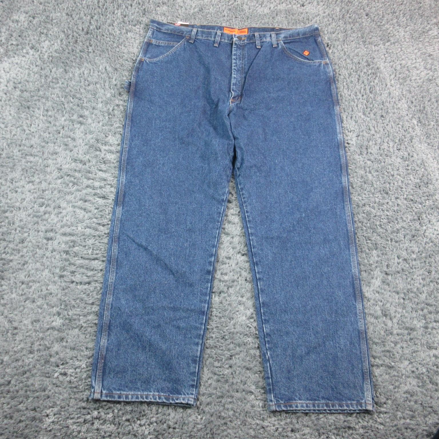 Wrangler Riggs FR Carpenter Jeans Mens 46×34 Flame Resistant Denim NWT 45×33*