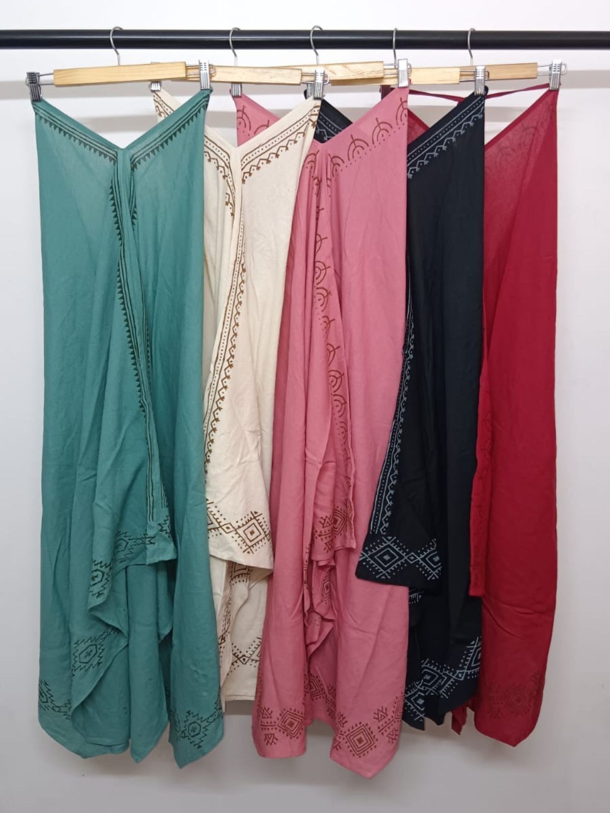 Women’s Backless Block Print Halter Neck jute Cotton Dress Wholesale Mix lot