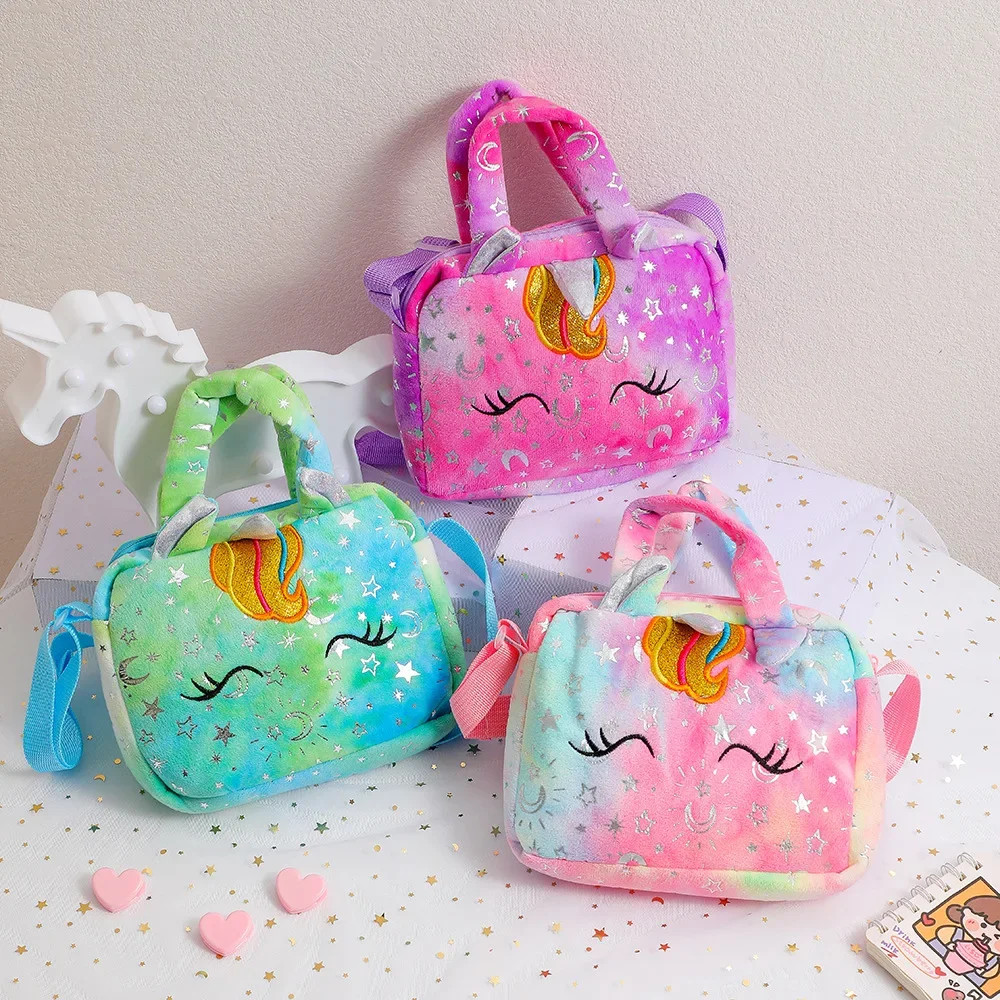 Fashion Sweet Unicorn Handbags For Girls Cute Kid Crossbody Shoulder Bag