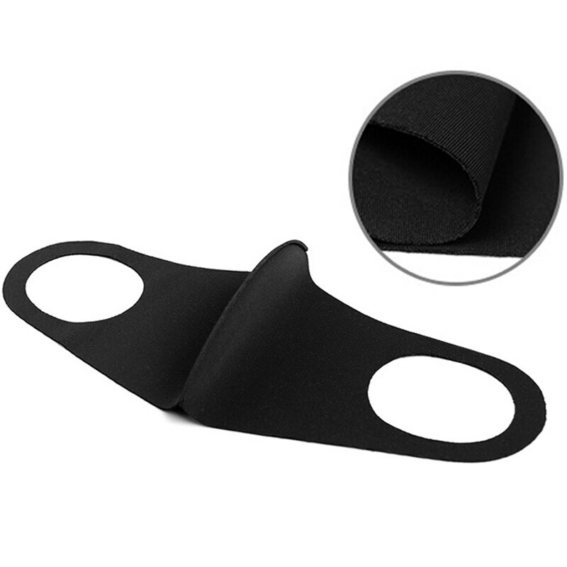 Black Reusable Foam Sponge Face Mask Cloth Washable Breathable Face Cover Lot
