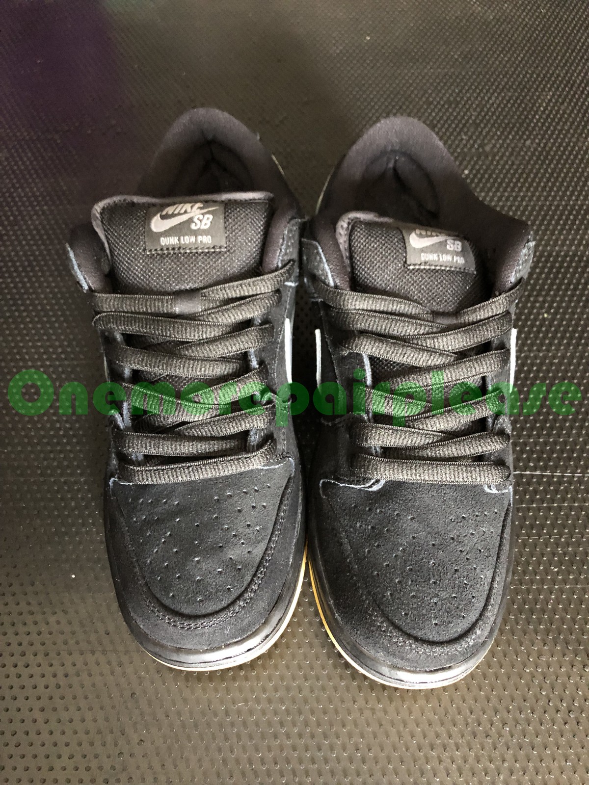Nike SB Dunk Low Pro BQ6817-010 Black Cool Grey-Black-Black Size 8