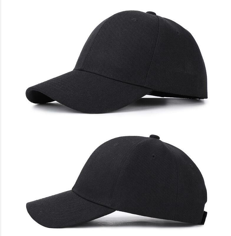 Baseball Caps Plain Hook-N-Loop Adjustable Sun Solid Color Blank Army Hat Cap