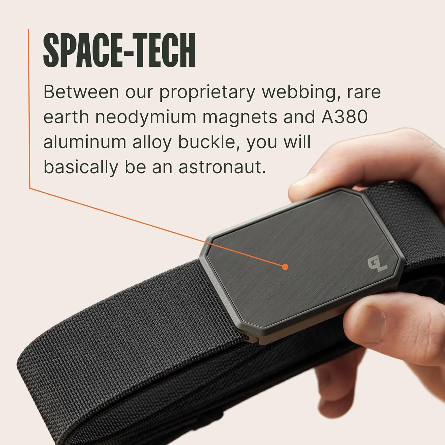 Groove Life Groove Belt OG – Men’S Work Belt – Stretch Nylon, Magnetic Buckle, A