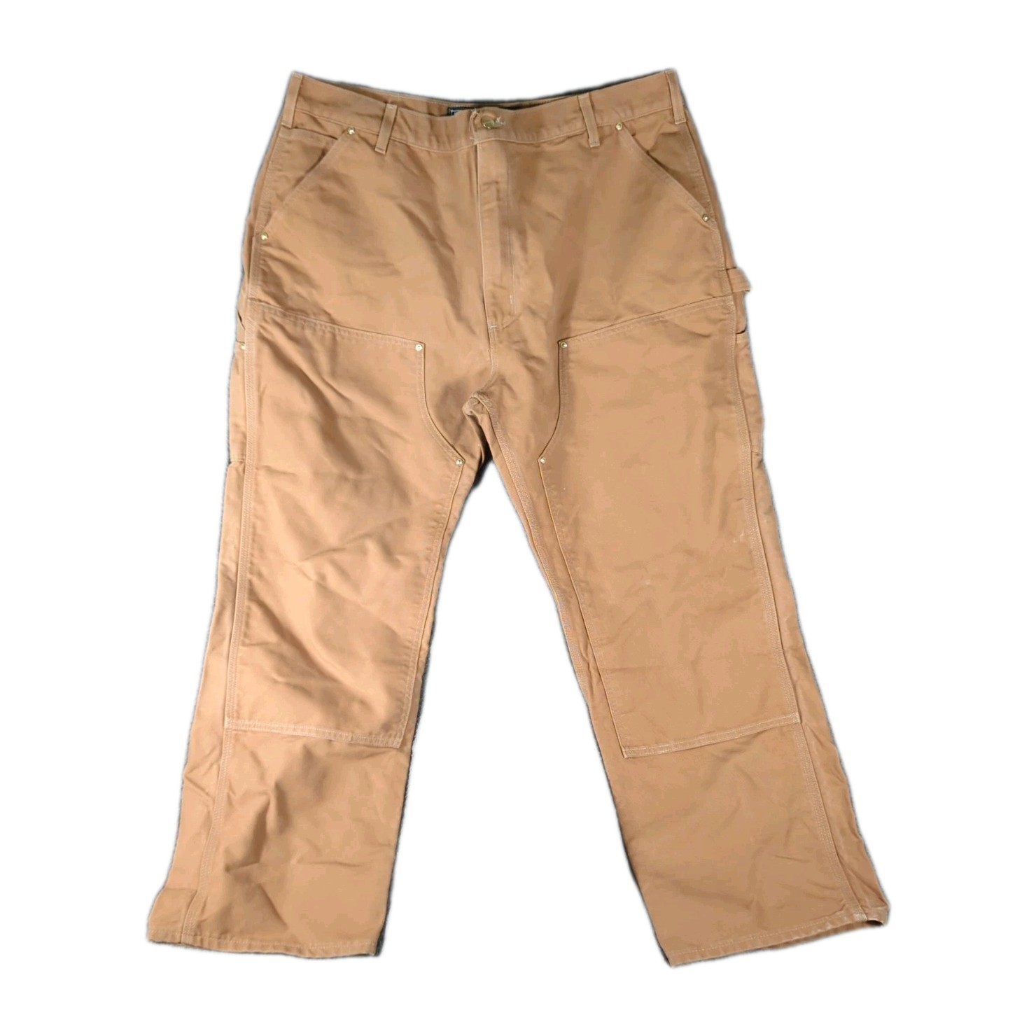 Carhartt B01 Men’s Brown 42×30 Double Knee Loose Fit Carpenter Pants