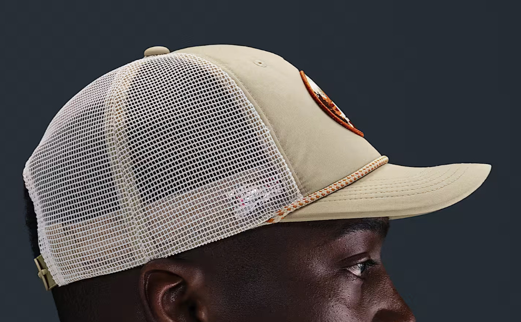 Nike Rise Cap Structured Outdoor Trucker Hat Desert Khaki Sz S M L HJ7133-253