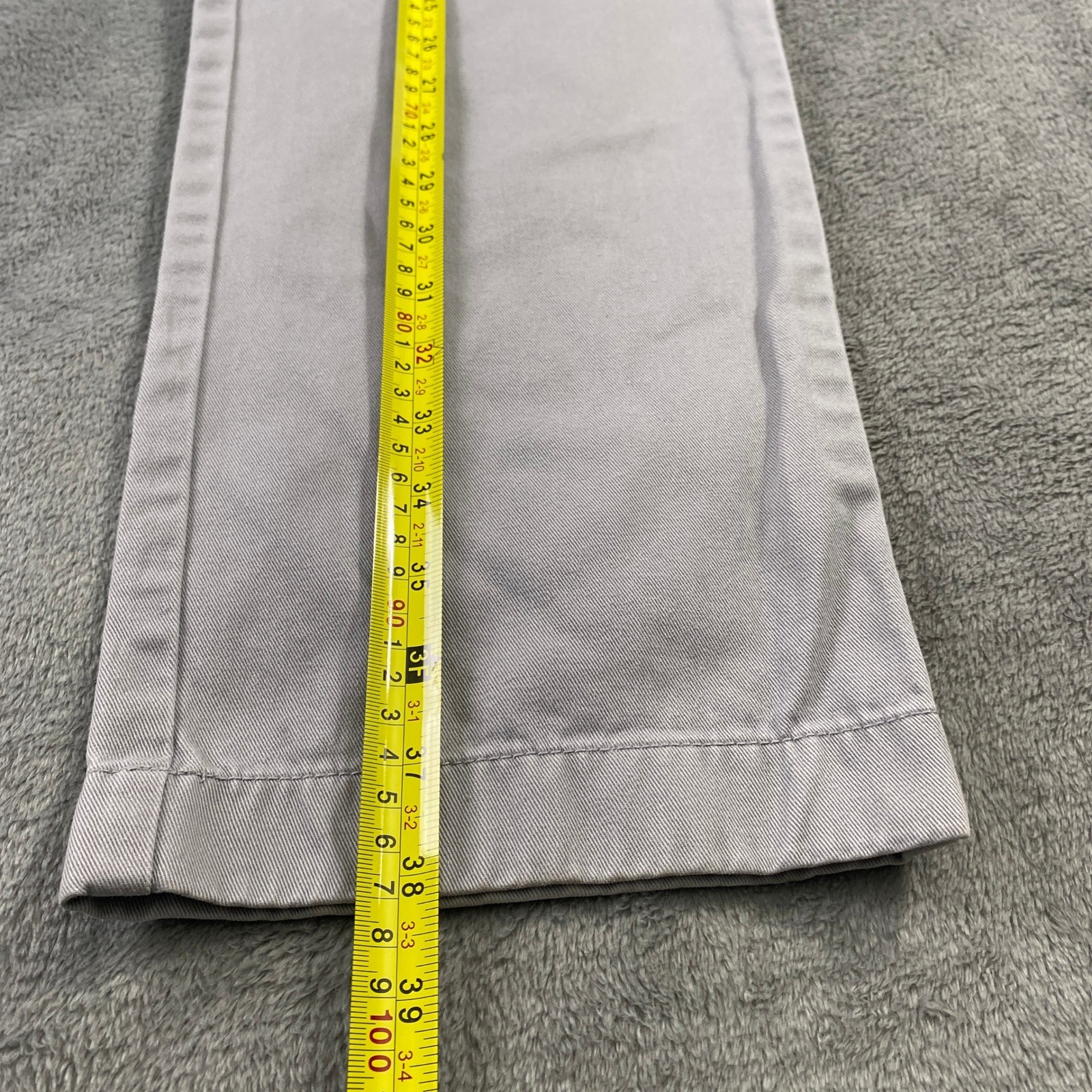 J.Crew Chino Mens 34×30 Light Grey The Sutton Slim Straight Cotton Pants Preppy