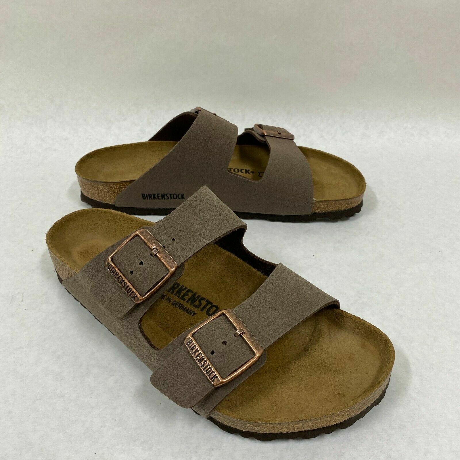 New with Box Birkenstock Arizona Mocha Birko-Flor Regular – Select Size