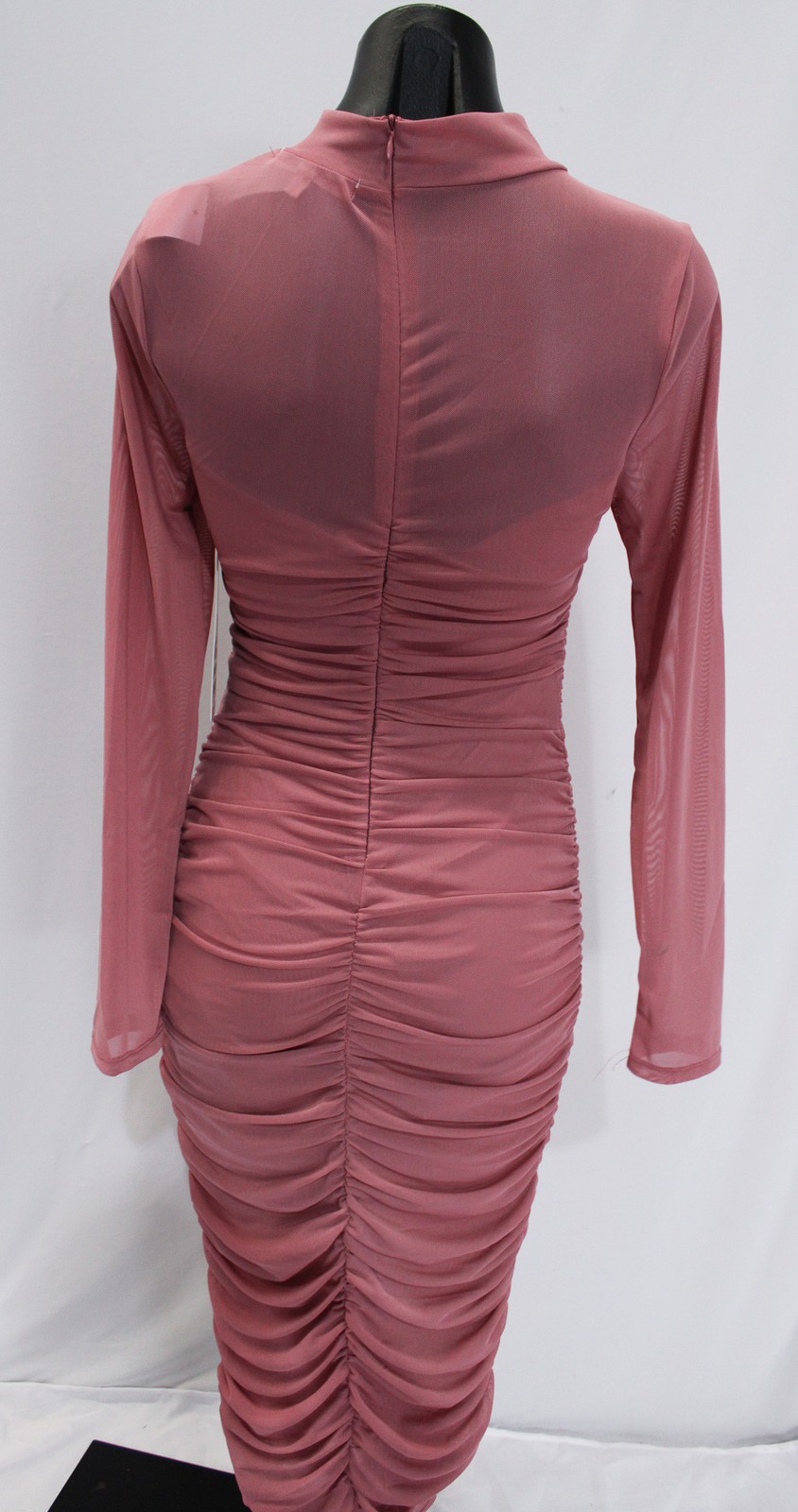 Stevie By Steve Madden Women’s Mock Neck Midi Dress EH6 Heather Rose Medium NWT