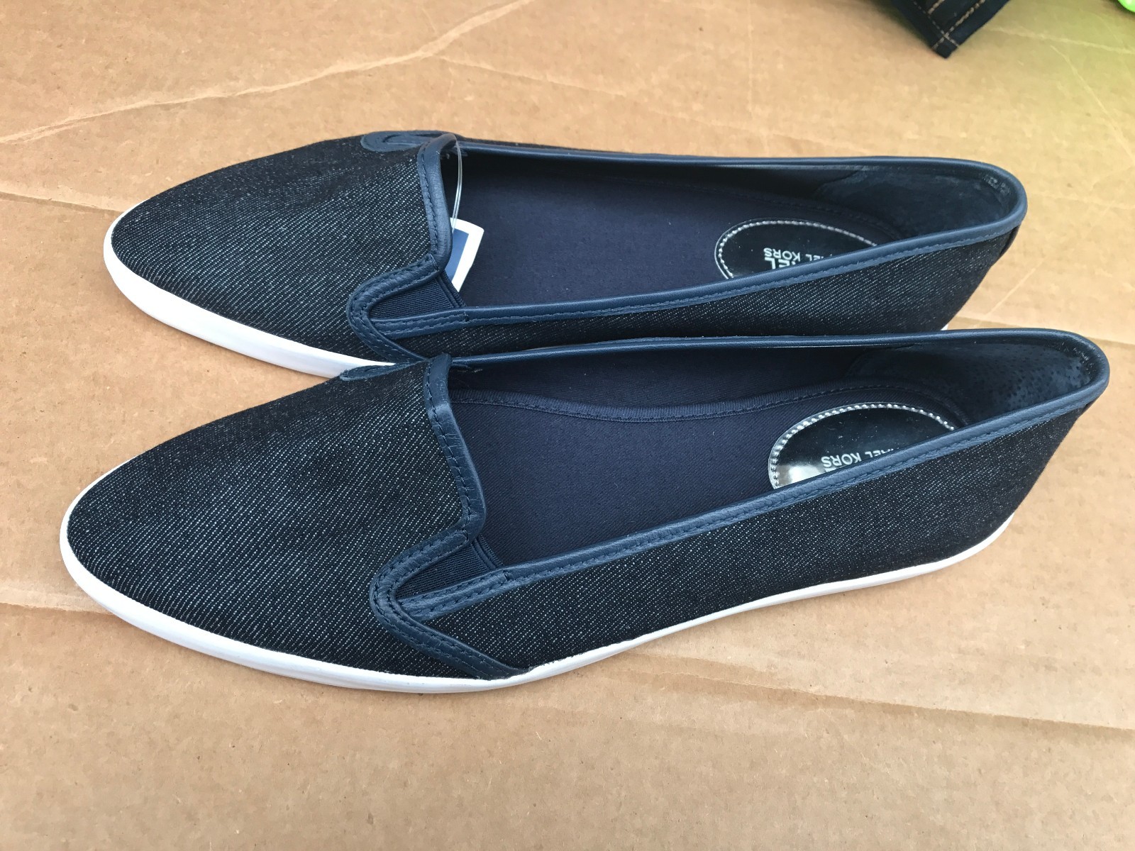 Michael Michael Kors Olive Denim Sneaker NAVY Blue Size 7.5M, 9M, 9.5M,10M,NEW